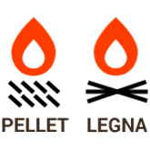 Combustibile: Legna o pellet